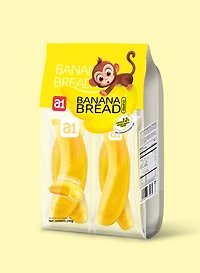 A1 Peelable Banana Bread (4pc), 248g