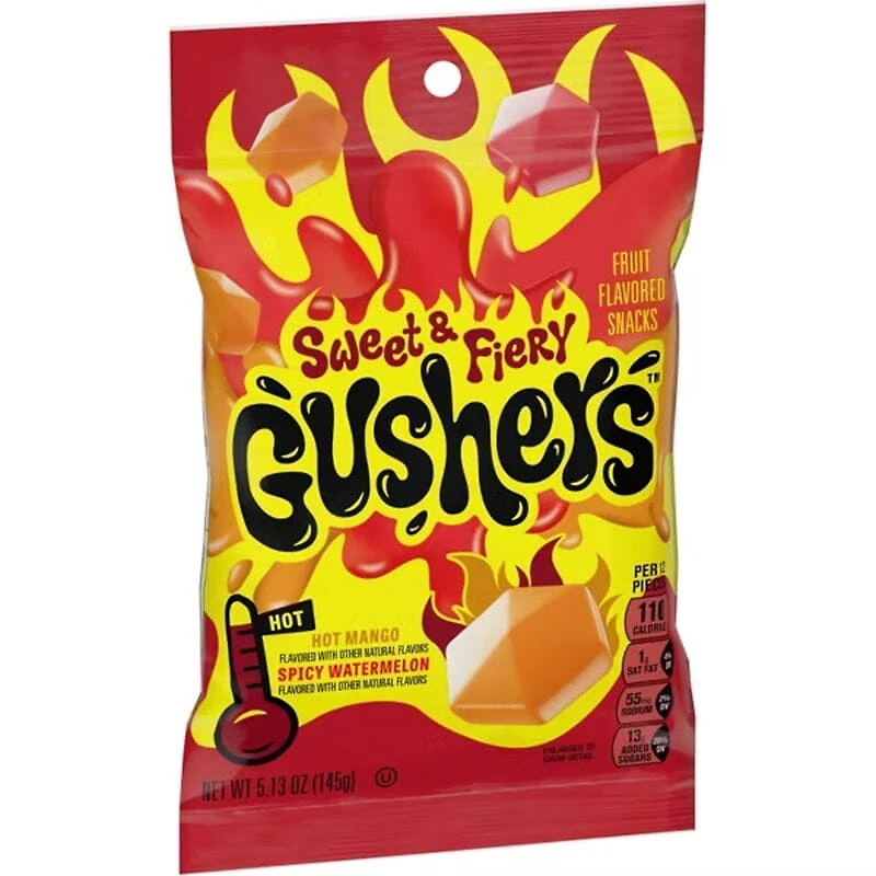 Fruit Gushers Sweet & Fiery Candy - 5.13oz