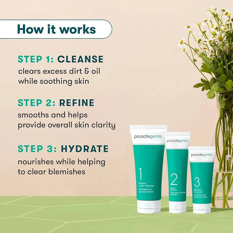 Proactiv Gentle 3 step Acne Routine Kit