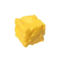 Cheese Cube Slow-Rise Foam Squishy 2.3" Fidget Toy (1pc)