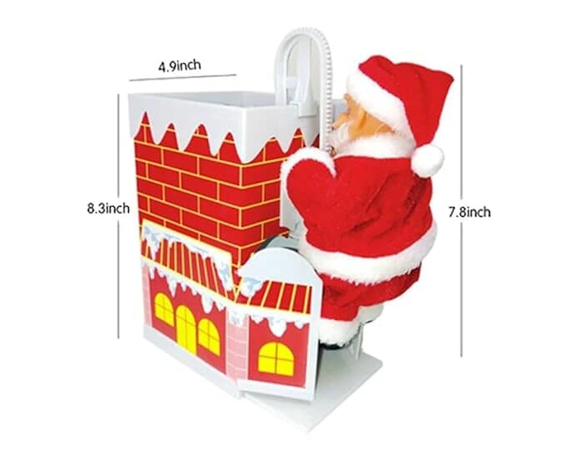 Jolly Moves: Santa Claus Toy Climbing Chimney