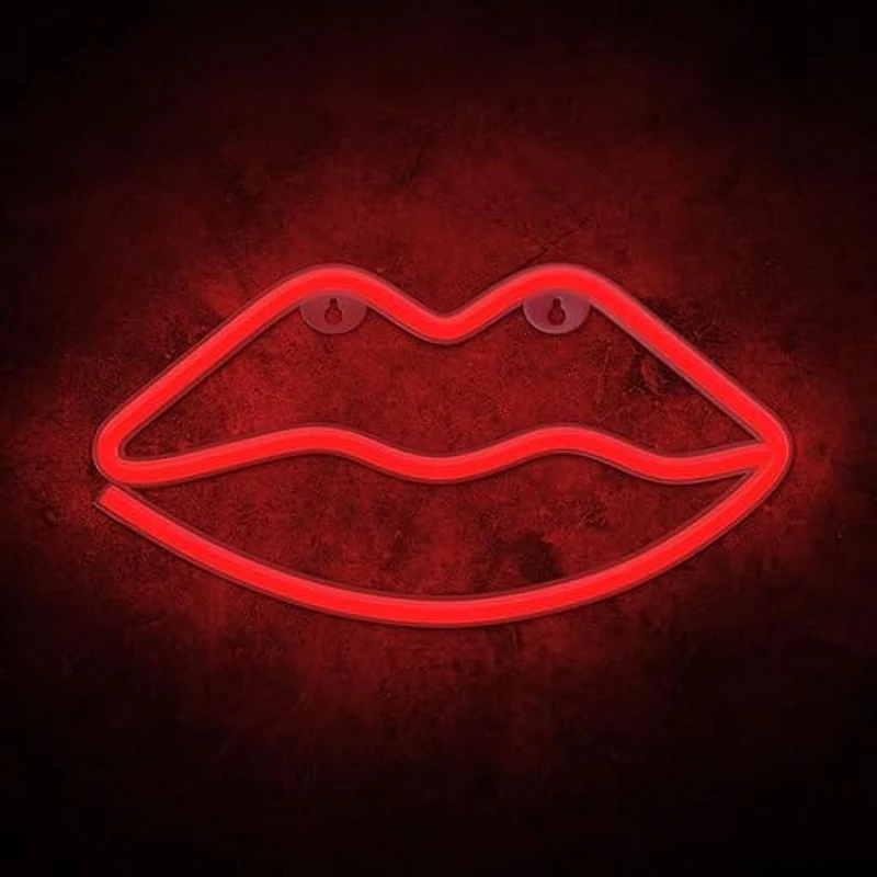 Illumina: Lips Shape Neon LED Light