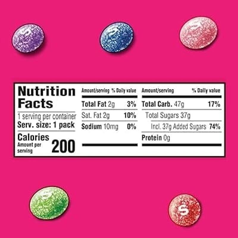 SKITTLES Sour Wild Berry Candy Single Pack
