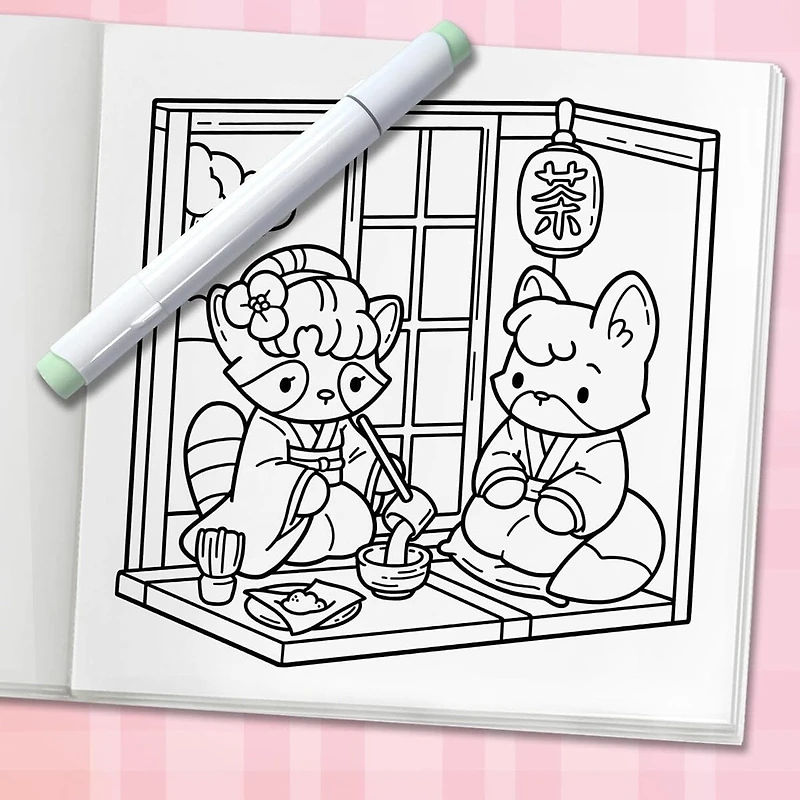 Cozy Japan: Cute Coloring Book for Adults and Teens By Jade Summer