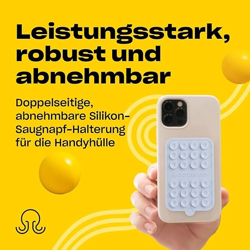 StikGrip 2: Colorful Double Sided Suction Cup Smart Phone Mounts (6pk)