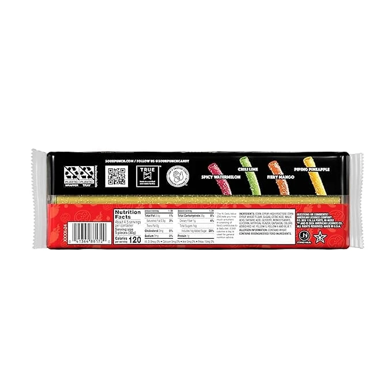 Sour Punch Scorchin Straws Tray 4.5oz