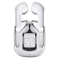 TWS - Wireless Earbuds With Digital Display and Transparent Case