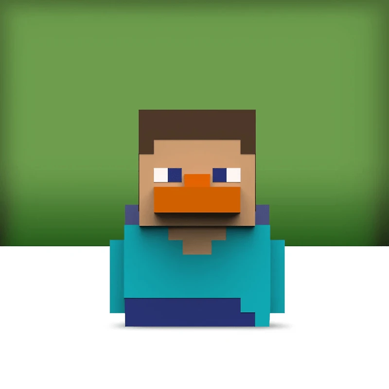 TUBBZ: Minecraft - Steve Rubber Duck Figure (Mini Edition)