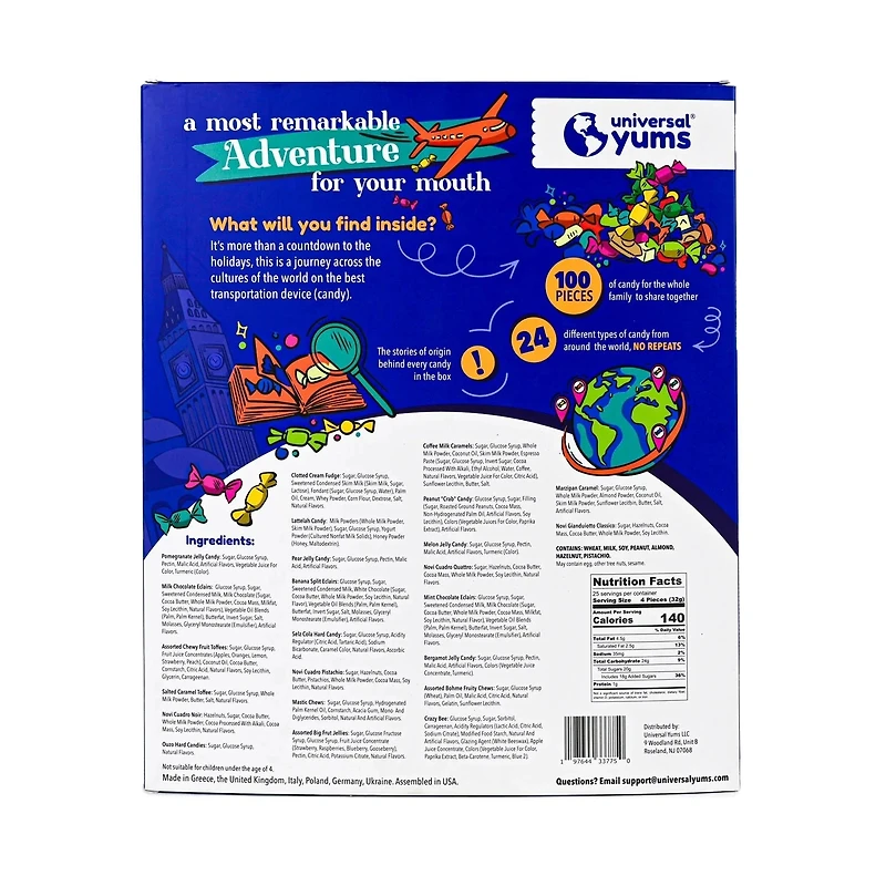 Universal Yums Snack Box: Around The World Candy Advent Calendar