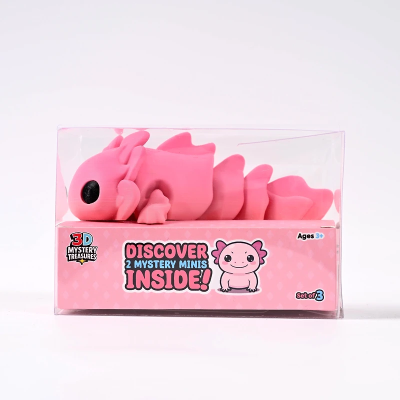 3D Mystery Treasures: Axolotl Fidget