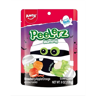 Amos Halloween Peelerz Gummy Mummy Candy (6 oz)