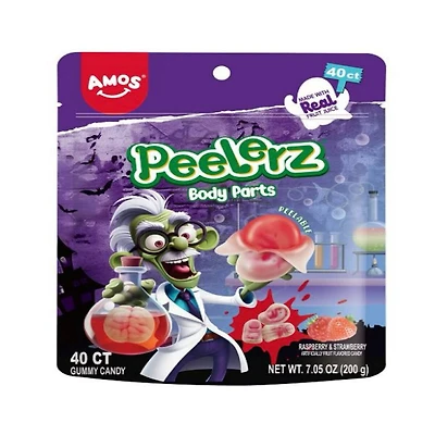 Amos Halloween Peelerz Body Parts Gummies Candy (7.05 oz)
