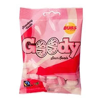 BUBS Godis: Sour Strawberry Vanilla Goody Ovals (90g) Made in Sweden