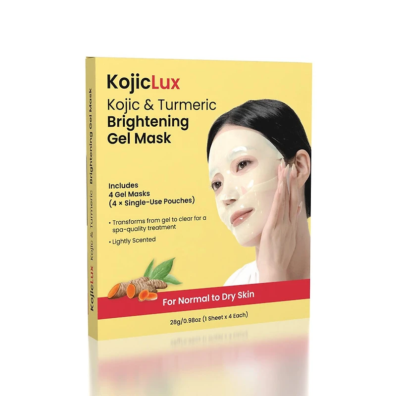 KojicLux Kojic & Turmeric Face Mask (4 Pack)
