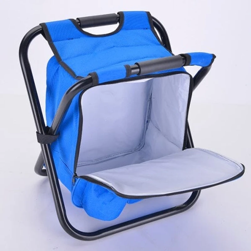 Cooli Tote : 3 In 1 Cooler Backpack & Stool - Blue