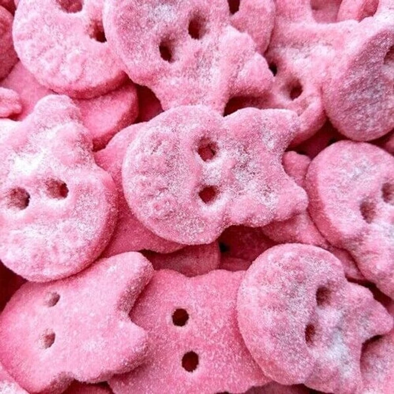BUBS Godis: Cool Raspberry Foam Skulls (90g) Made in Sweden