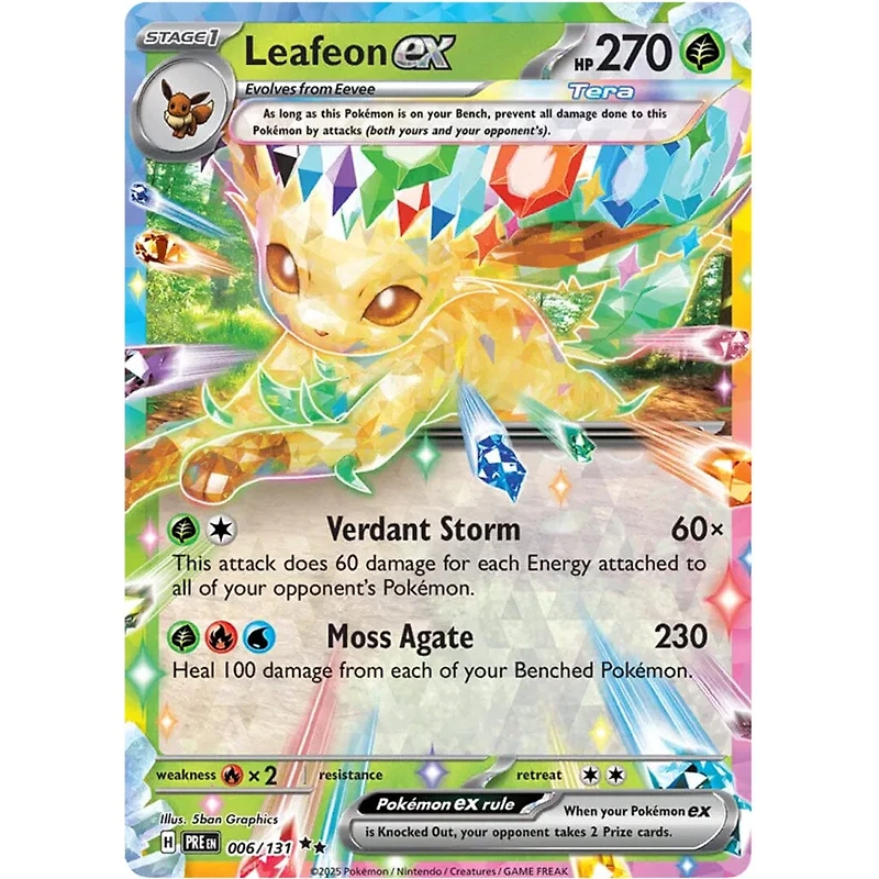 Pokémon TCG: Scarlet & Violet Prismatic Evolutions Factory Sealed Booster Box (6 Packs)