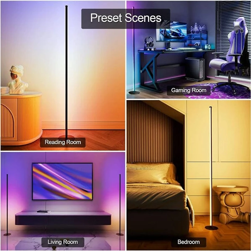 Pulsationz LED Corner Floor Light