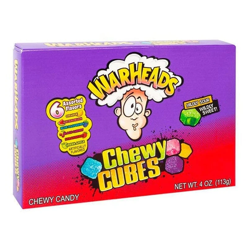WarHeads Sour Chewy Cubes Theatre Box (4oz)