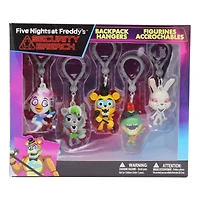 Five Nights at Freddy's Security Breach Backpack Hangers S1 (5 Pack)