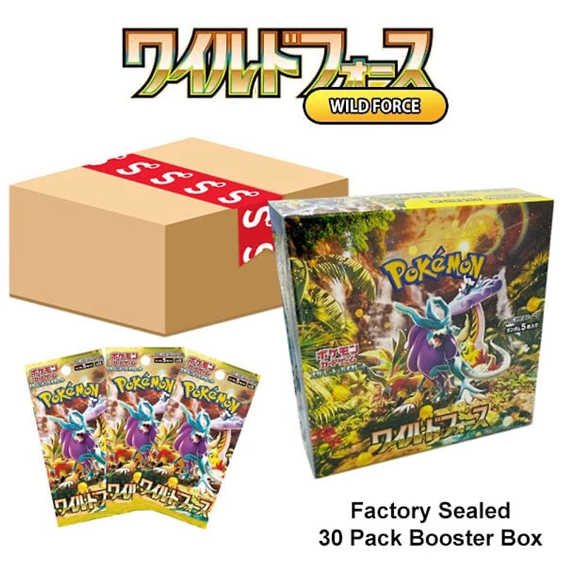 Pokémon TCG Japan: Scarlet & Violet Wild Force Factory Sealed Booster Box (30 Packs)