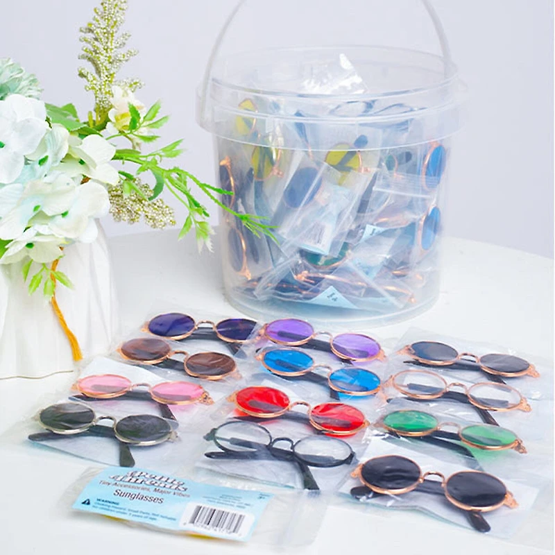 Mini Retro Sunglasses Accessory for Plush Dolls (Assorted Colors) Petite Threads