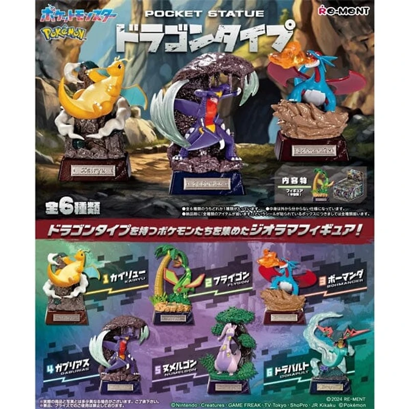 Re-Ment Pokémon: Pocket Statue Dragon Type Blind Box (1pc)