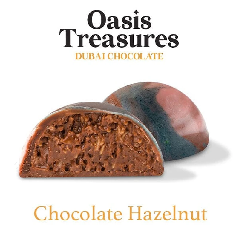 Dubai Chocolate Bites 24-Day Countdown Calendar by Oasis Treasures (240g) 7 Different Flavors!