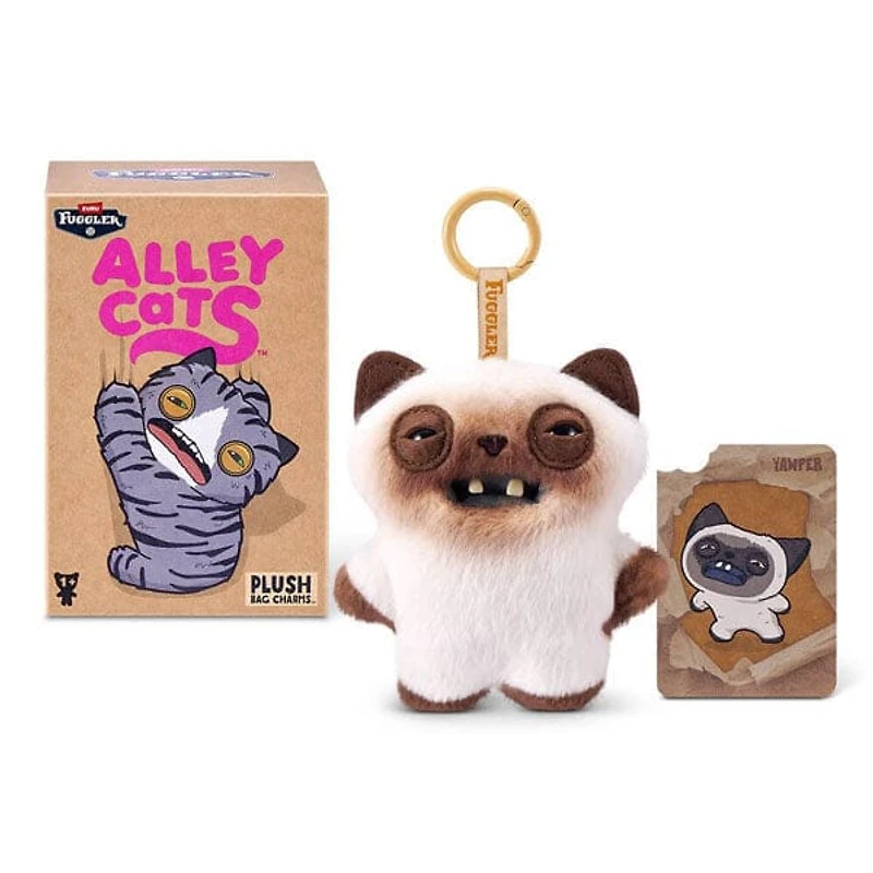 Fuggler Alley Cats Keyrings Series 1 Collectible 5" Plush Toy Hanger Blind Box (1pc)