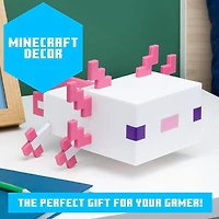 Paladone Minecraft Axolotl 8" 5 Color Novelty Tabletop Lamp