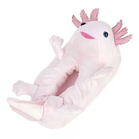 Plush Axolotl Slippers Unisex Rubber Sole Shoe (1 Pair) One-Size-Fits-Most