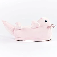 Plush Axolotl Slippers Unisex Rubber Sole Shoe (1 Pair) One-Size-Fits-Most