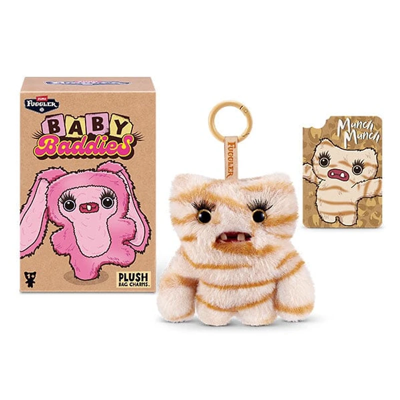 Fuggler Baby Baddies Keyrings Series 1 Collectible 5" Plush Toy Hanger Blind Box (1pc)