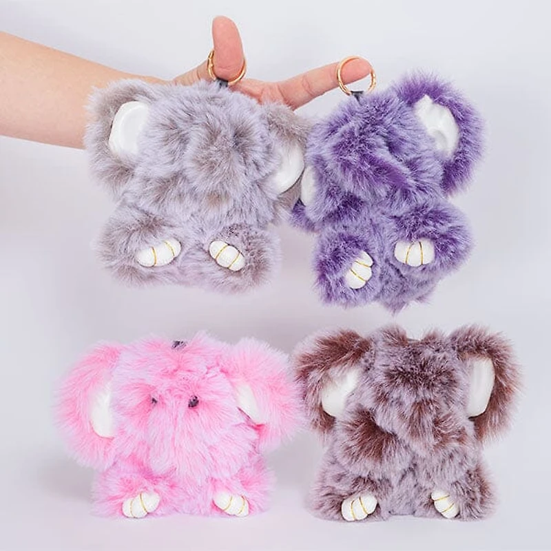 Eiko Elephant Furry Kawaii Plush Keychain Mystery Tin (1pc)