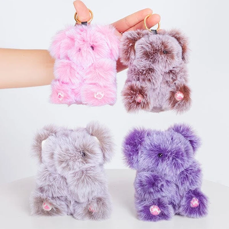 Bao Bear Furry Kawaii Plush Keychain Mystery Tin (1pc)