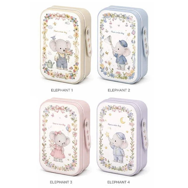 Eiko Elephant Furry Kawaii Plush Keychain Mystery Tin (1pc)