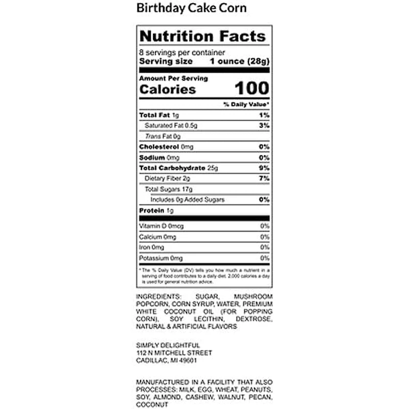 Simply Delightful: Birthday Cake Popcorn