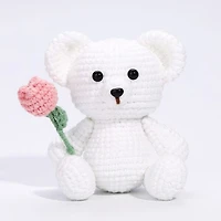The LOOP Brigade: DIY Mini Crochet Plush Toy Complete Kit For Beginners - Cliff the Bear