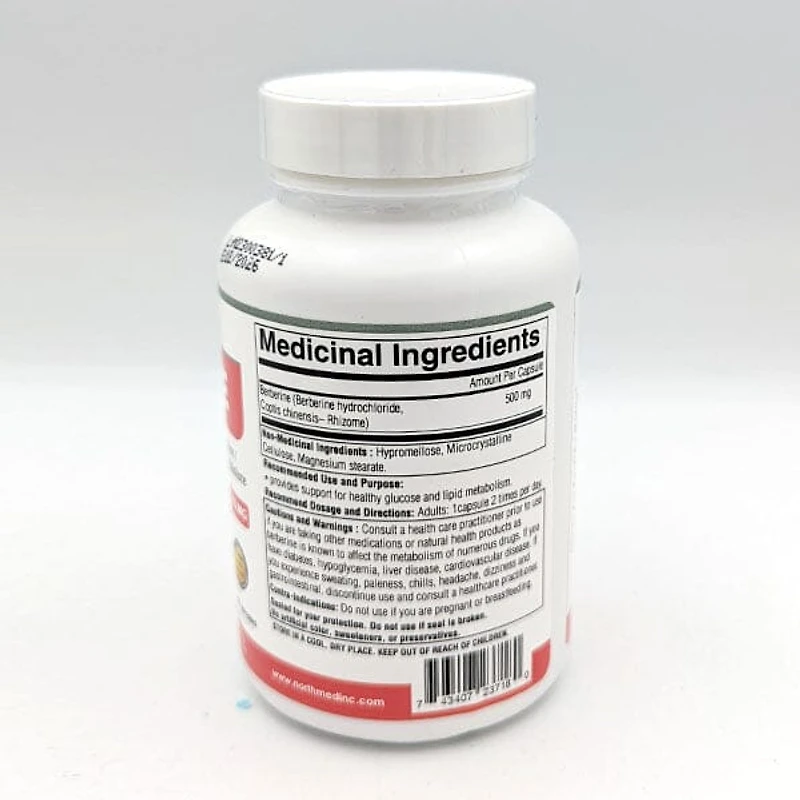 Berberine Supplement (60caps) - For Healthy Glucose and Metabolism