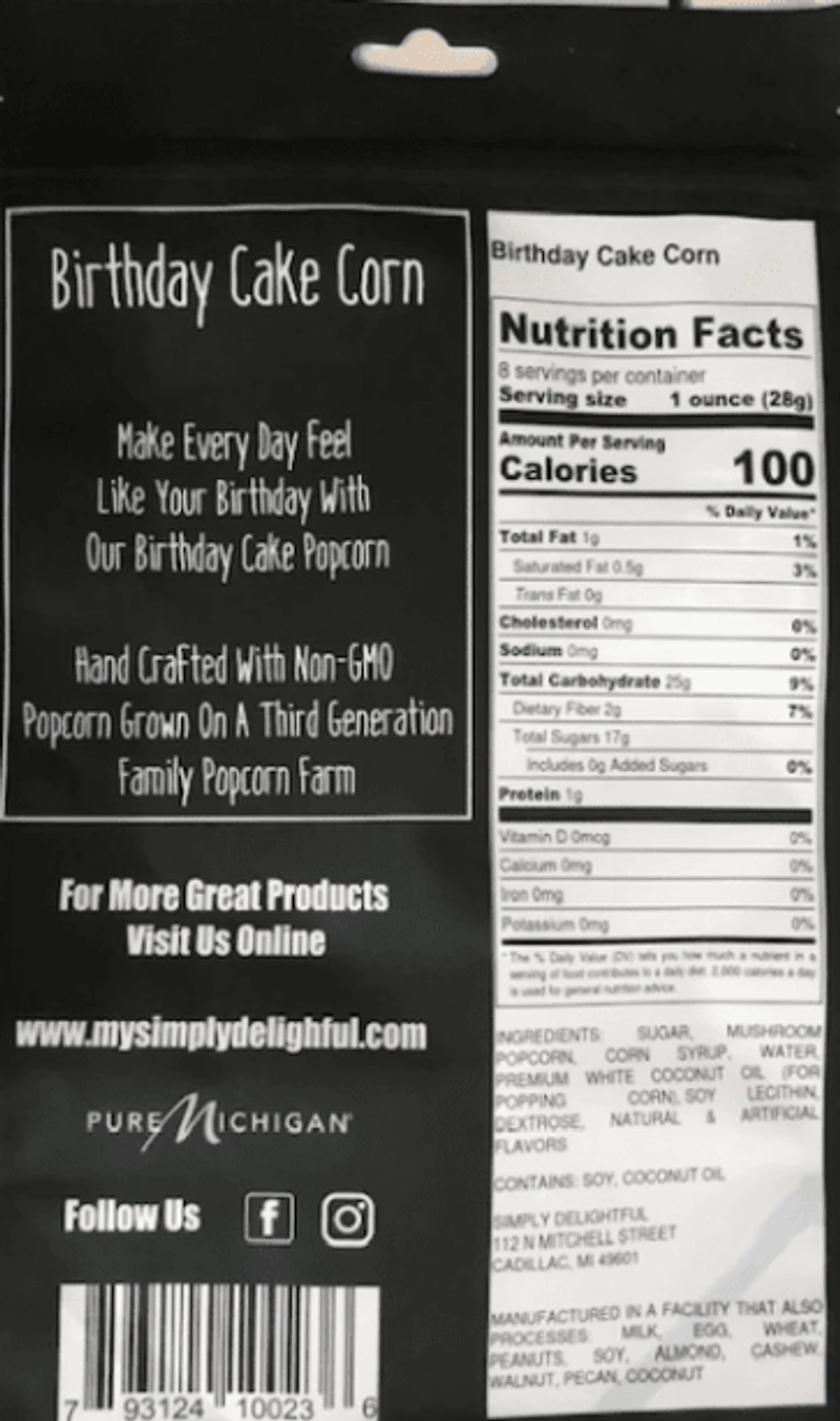 Simply Delightful: Birthday Cake Popcorn