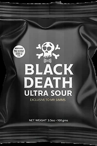 Mr. Simms Sweet Shoppe: Black Death Ultra Sour (Imported From England)