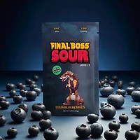 Final Boss Sour Dried Berry Candy (30g) Level 3 Blueberries