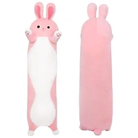 Long Animal Plush Toy Styles (3FT Long!) | Pink Bunny