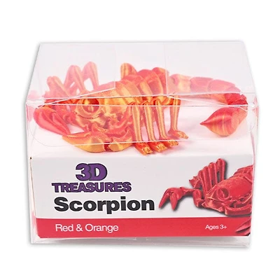 3D Treasures 3D-Printed Articulated Scorpion Fidget Toy (Multiple Colors)