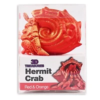 3D Treasures 3D-Printed Articulated Hermit Crab Fidget Toy (Multiple Colors)