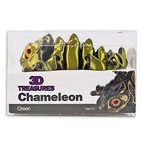 3D Treasures 3D-Printed Articulated Chameleon Fidget Toy (Multiple Colors)