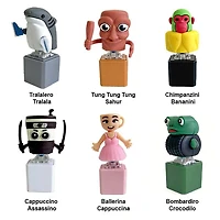 Absurdio Italian Brainrot 3-in-1 LED Keychain Fidget Clicker Toy Blind Box (1pc)