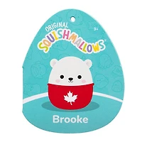 Squishmallows Super Soft Plush Toys 7.5" Brooke The Polar Bear (Maple Leaf Sweater)