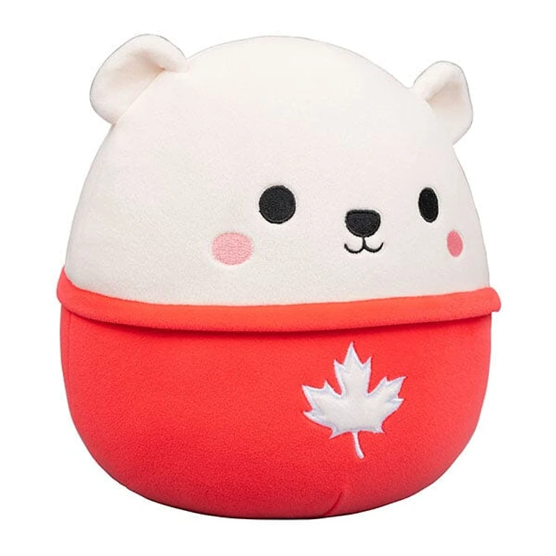 Squishmallows Super Soft Plush Toys 7.5" Brooke The Polar Bear (Maple Leaf Sweater)