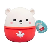 Squishmallows Super Soft Plush Toys 7.5" Brooke The Polar Bear (Maple Leaf Sweater)
